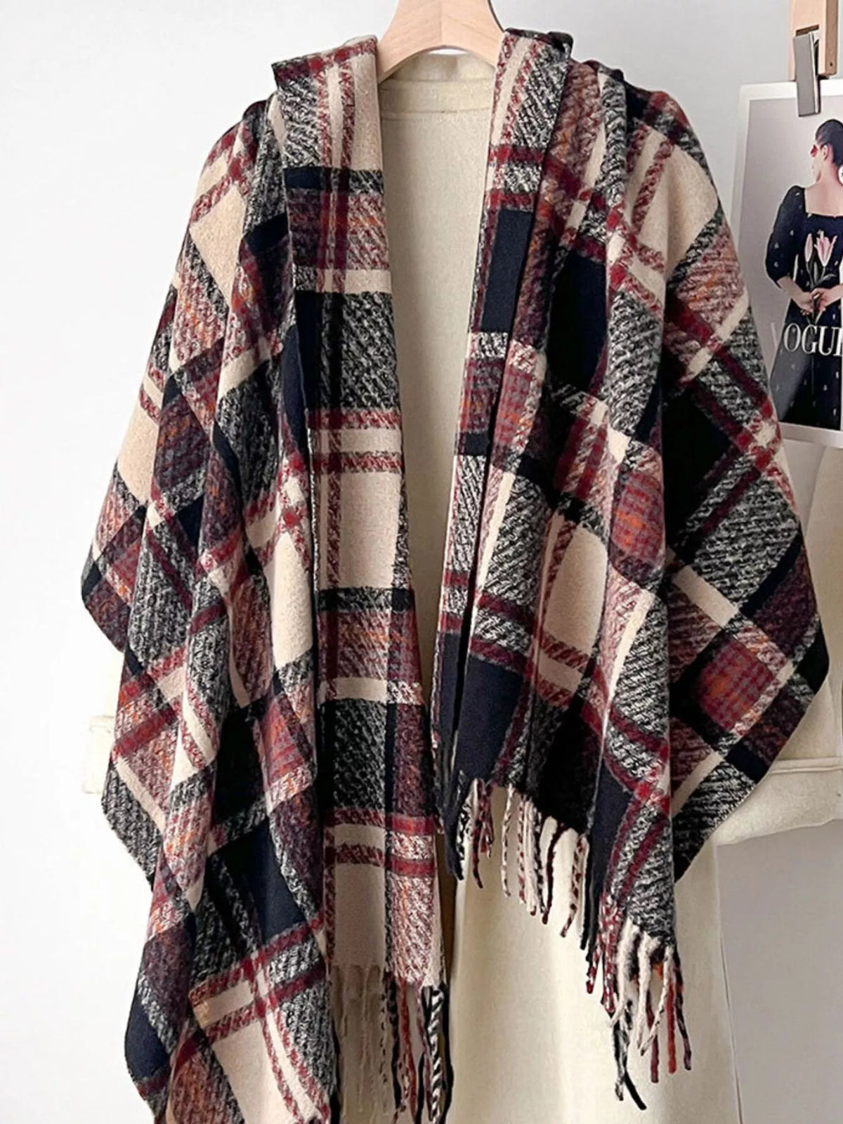 Warm Plaid Winter Scarf, photo 3 of 15
