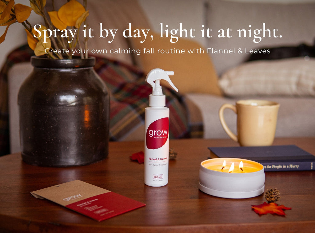 Flannel & Leaves 3-Wick Candle, photo 5 of 5