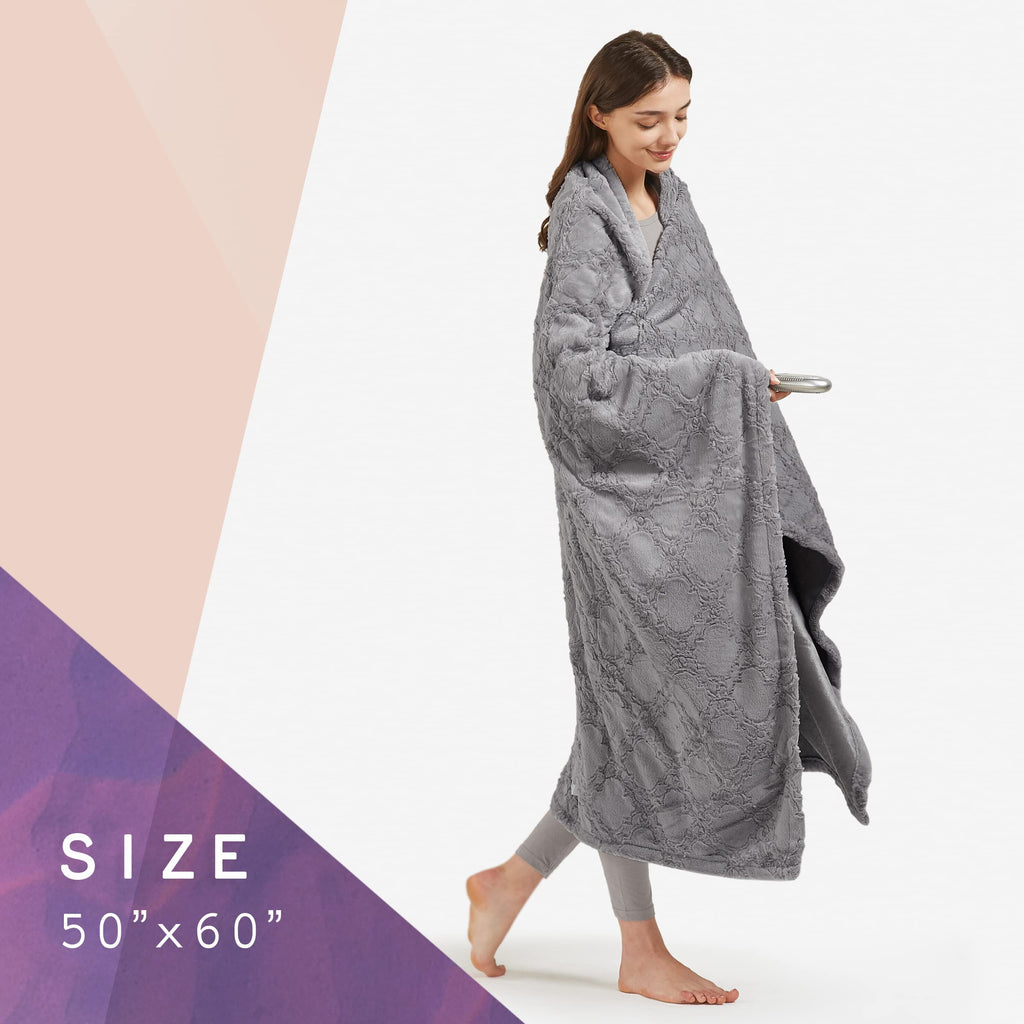 Hyde Lane Heated Electric Throw Blanket 60 x 70, Sherpa Reverse, photo 5 of 5