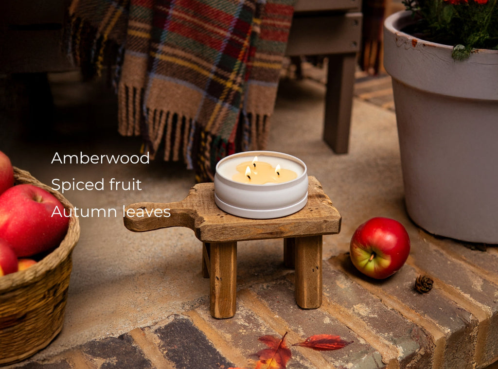 Flannel & Leaves 3-Wick Candle, photo 3 of 5