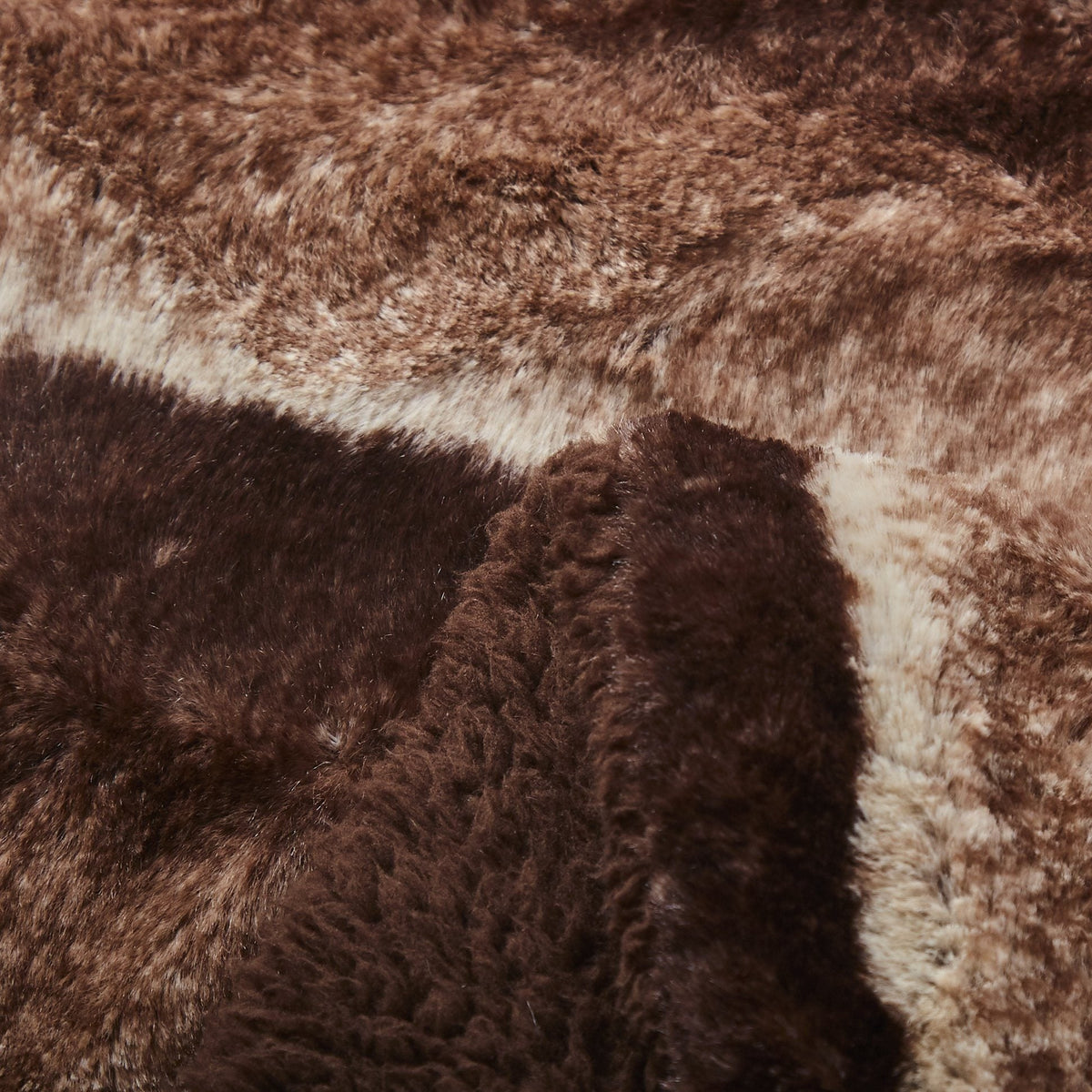 Tache Golden Brown Faux Fur Sherpa Throw Blanket (DY01), photo 11 of 11