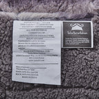Tache Luxury Black Striped Faux Fur Throw Blanket, photo 6 of 7