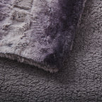 Tache Luxury Black Striped Faux Fur Throw Blanket, photo 5 of 7
