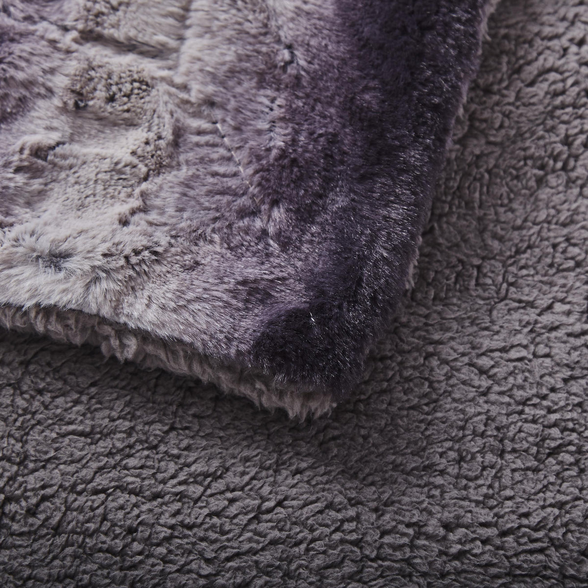 Tache Luxury Black Striped Faux Fur Throw Blanket, photo 5 of 7