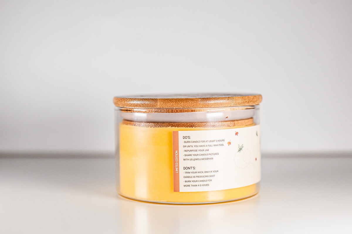 Fall Weather Beeswax Candle 8 oz, photo 3 of 6