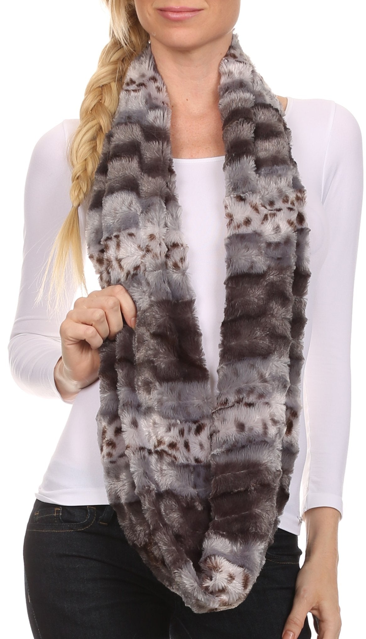 Sakkas Abhy Furry Infinity Wrap Scarf, photo 38 of 85