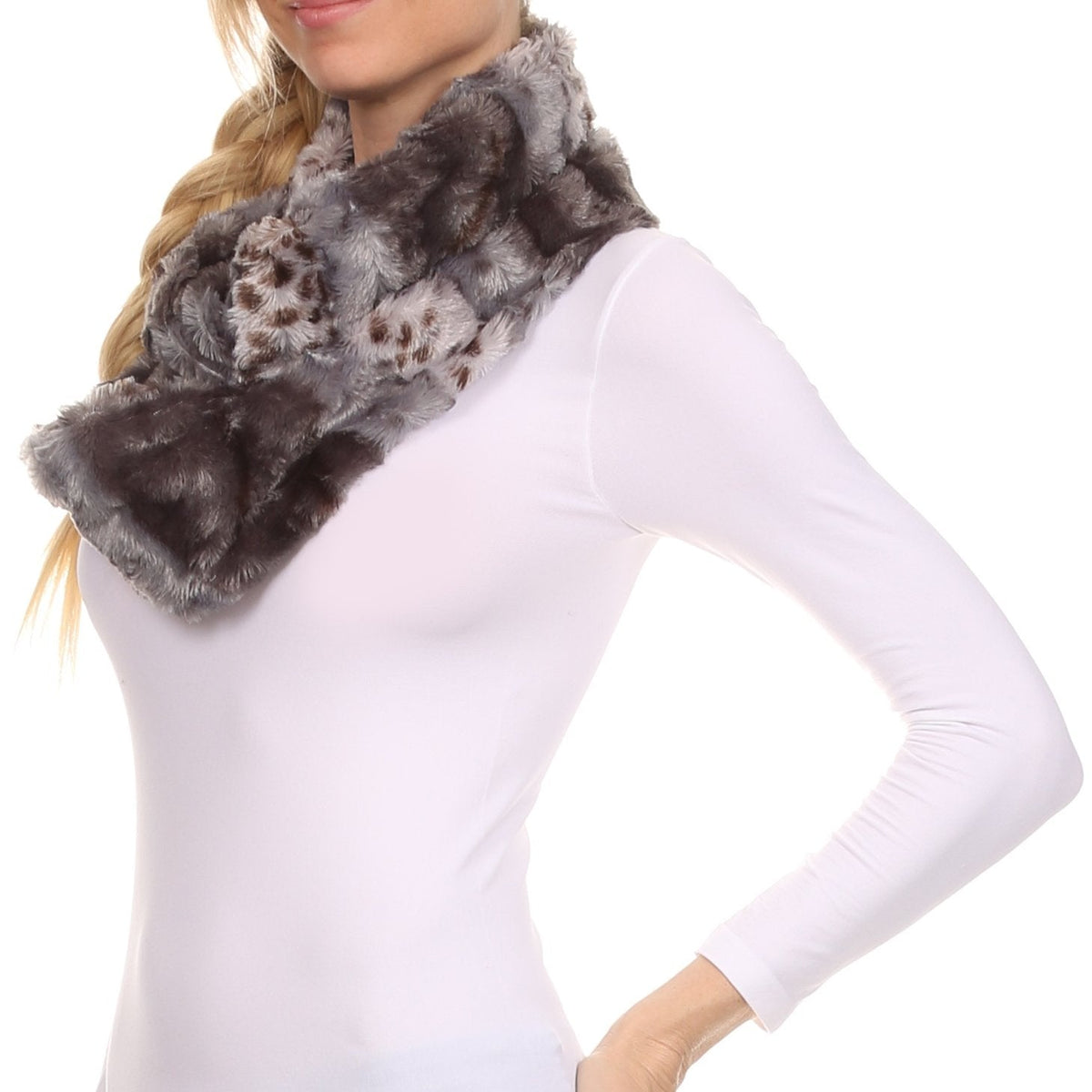 Sakkas Abhy Furry Infinity Wrap Scarf, photo 39 of 85