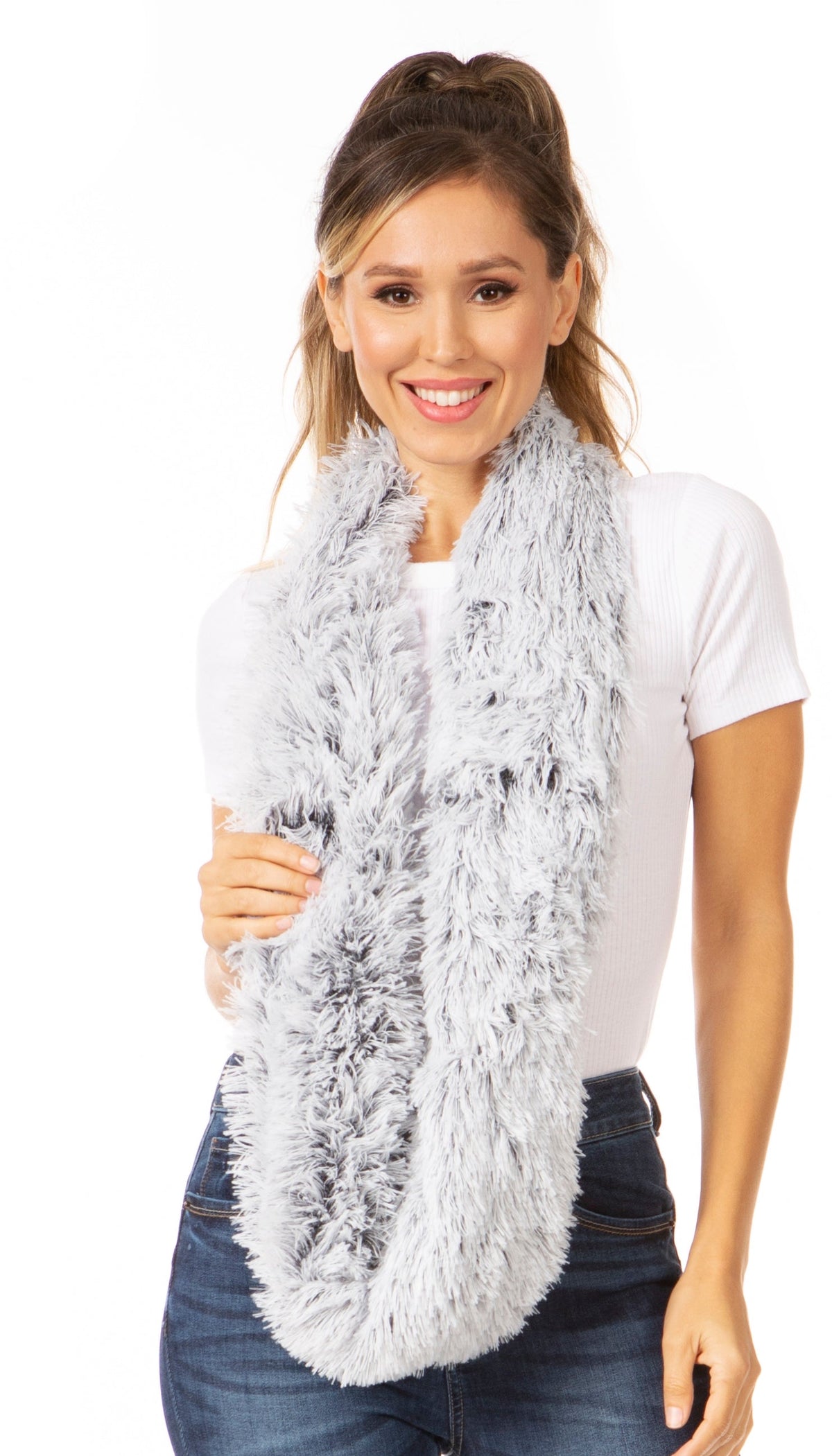 Sakkas Abhy Furry Infinity Wrap Scarf, photo 45 of 85