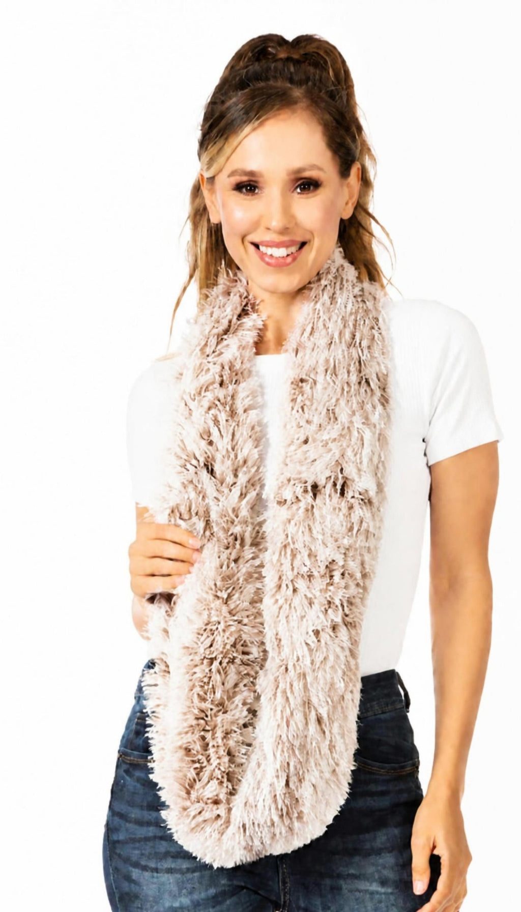 Sakkas Abhy Furry Infinity Wrap Scarf, photo 85 of 85