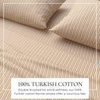 Turkish Cotton Flannel Sheet Set - Plaid & Stripe Collection, photo 26 of 30