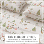Turkish Cotton Flannel Sheet Set - Elevated Holiday, photo 2 of 48