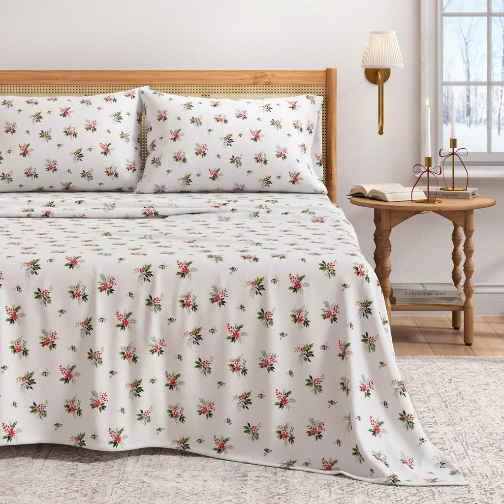 Turkish Cotton Flannel Sheet Set - Elevated Holiday, photo 43 of 48
