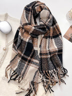 Warm Plaid Winter Scarf, photo 8 of 15