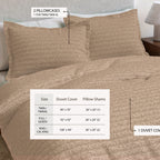 100% Cotton Honeycomb Waffle Duvet Set - Mattea, photo 15 of 42