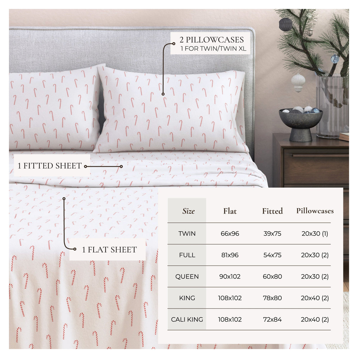100% Turkish Cotton Flannel Sheet Sets - Boulder Collection, photo 15 of 40