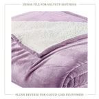 Velvet Plush Sherpa Bed Blanket - Sherpa Fleece, photo 59 of 69