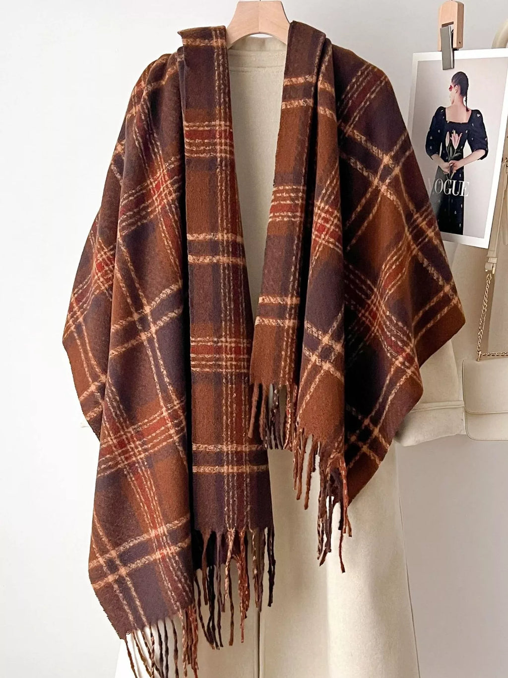 Warm Plaid Winter Scarf, photo 7 of 15