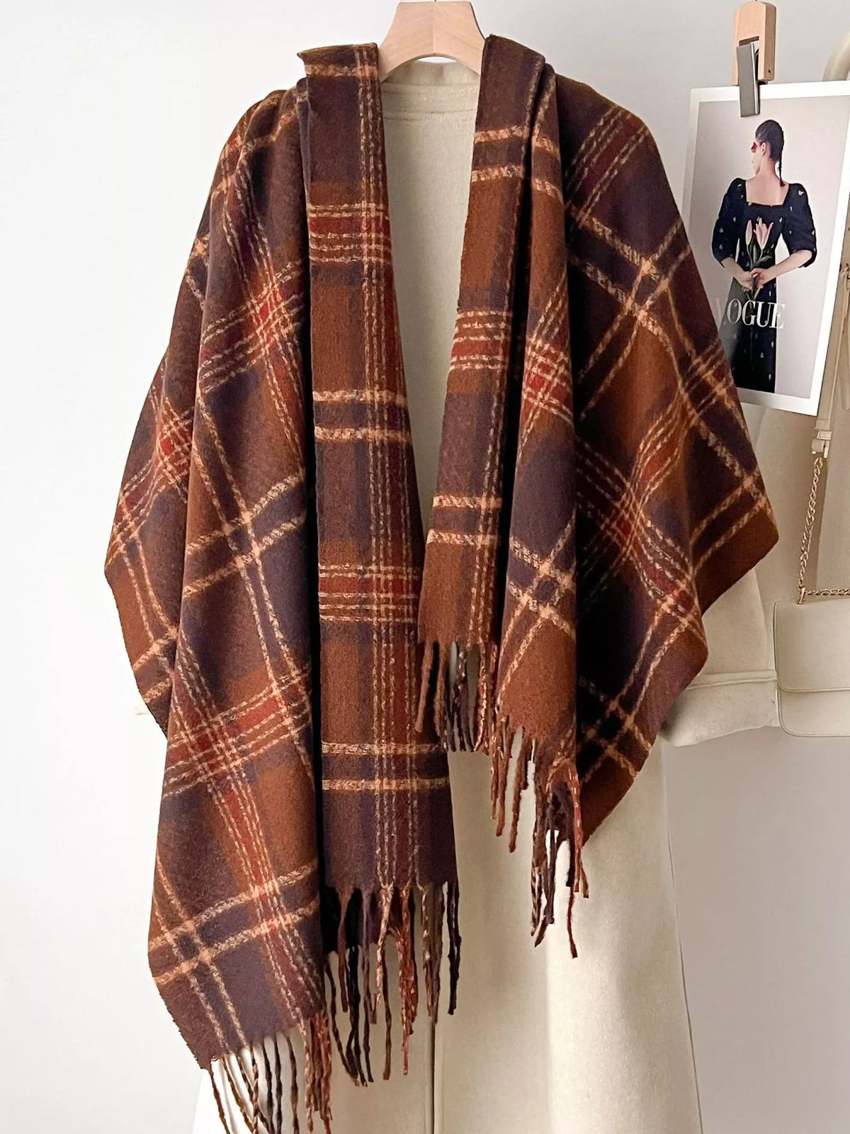 Warm Plaid Winter Scarf, photo 7 of 15