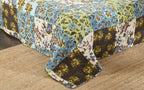 Tache Mystical Forest Green Blue Leaves Cotton Quilt Set, photo 4 of 12