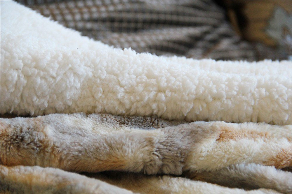 Tache Luxurious Russian Lynx Faux Fur Throw Blanket, photo 6 of 10