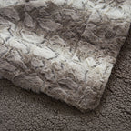 Tache Silver Snow Giraffe Faux Fur Throw Blanket, photo 6 of 9