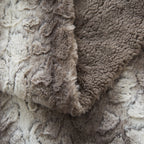 Tache Silver Snow Giraffe Faux Fur Throw Blanket, photo 8 of 9