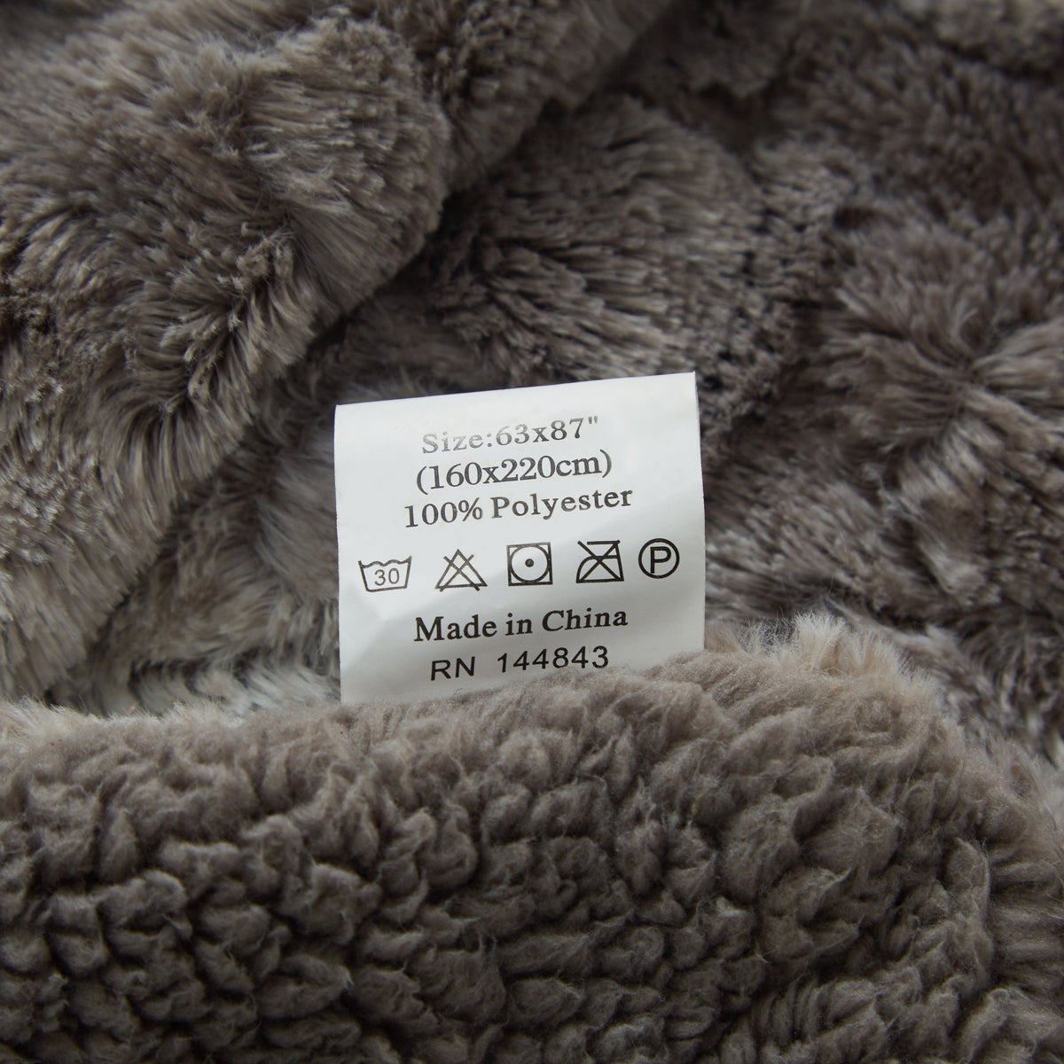 Tache Silver Snow Giraffe Faux Fur Throw Blanket, photo 9 of 9