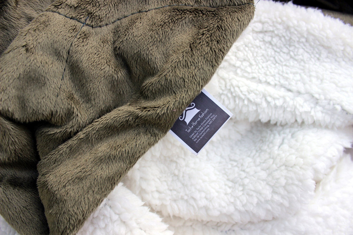 Tache Super Soft Evergreen Micro Fleece Green Sherpa Throw Blanket, photo 5 of 8
