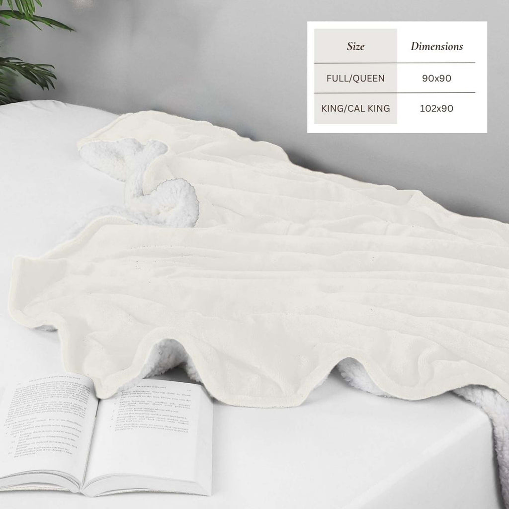 Velvet Plush Sherpa Bed Blanket - Sherpa Fleece, photo 8 of 69