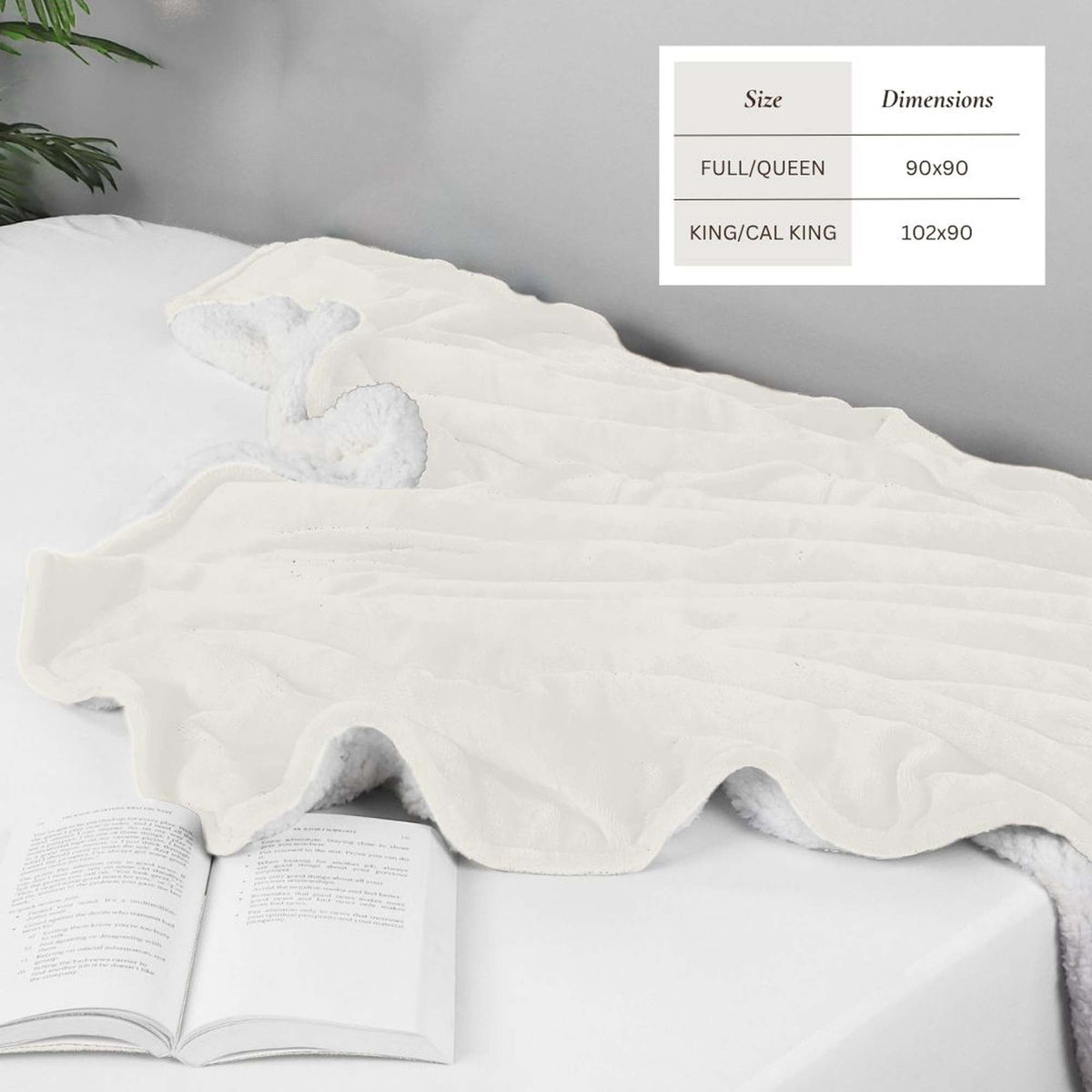 Velvet Plush Sherpa Bed Blanket - Sherpa Fleece, photo 8 of 69