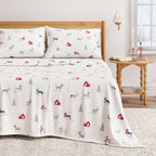 Turkish Cotton Christmas Flannel Sheet Set - Whittaker, photo 29 of 69