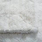 Tache white ivory polar faux fur sherpa throw blanket, photo 2 of 10