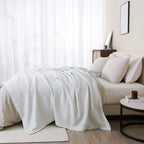 100% Cotton Waffle Weave Blanket - Mikala, photo 15 of 70