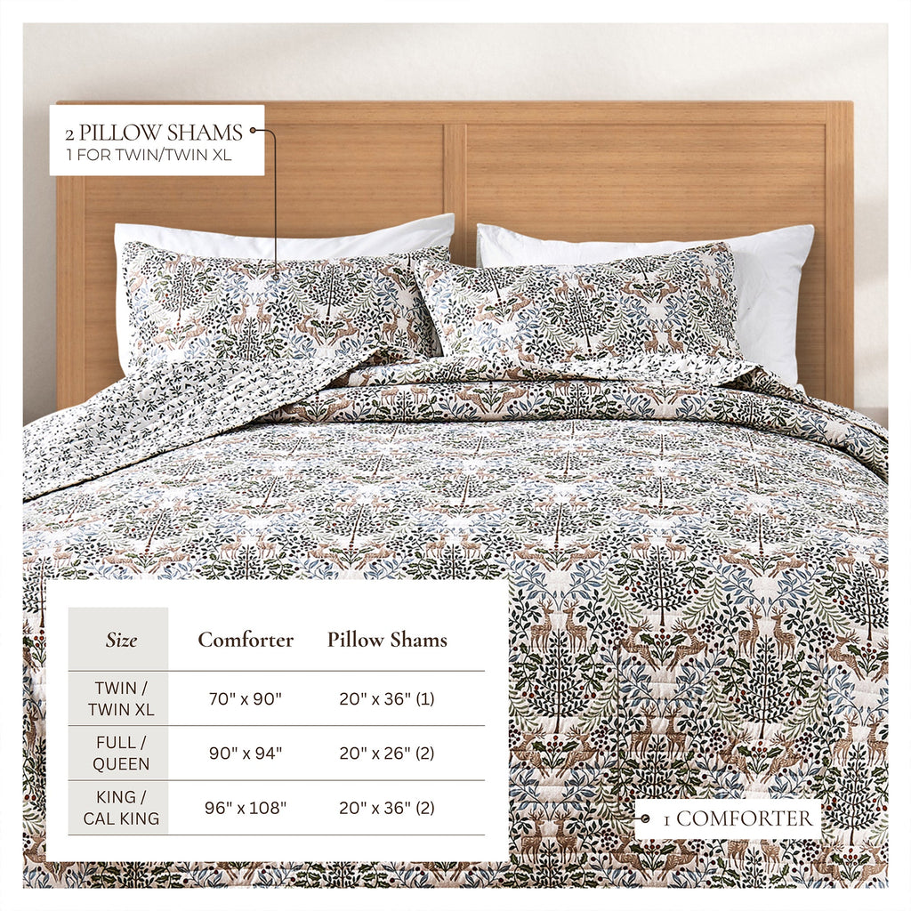 Reversible Christmas Comforter and Sham Set - Holiday Lodge, photo 105 of 120