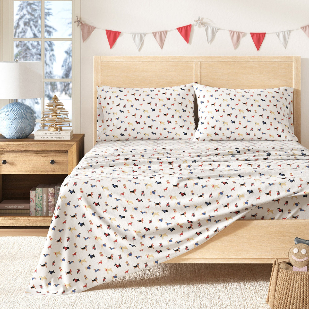 Turkish Cotton Christmas Flannel Sheet - Whittaker, photo 70 of 99