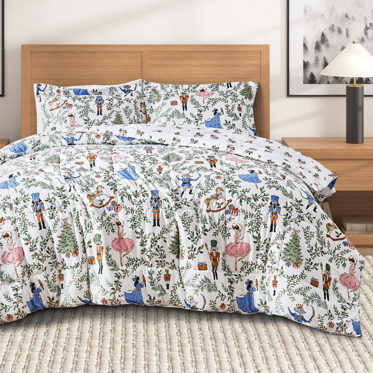 Reversible Christmas Comforter and Sham Set - Holiday Lodge, photo 91 of 120
