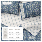 Floral Boho Printed Cotton Quilt Set - Indira Collection, photo 9 of 12
