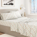 Turkish Cotton Flannel Sheet Set - Elevated Holiday, photo 11 of 48