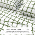 Turkish Cotton Flannel Sheet Set - Plaid & Stripe Collection, photo 14 of 30
