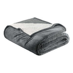 Velvet Plush Sherpa Bed Blanket - Sherpa Fleece, photo 30 of 69
