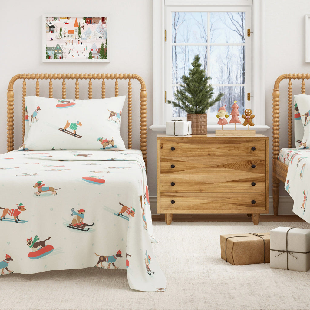 Turkish Cotton Christmas Flannel Sheet Set - Whittaker, photo 39 of 69