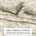 Turkish Cotton Flannel Sheet Set - Elevated Holiday, photo 42 of 48