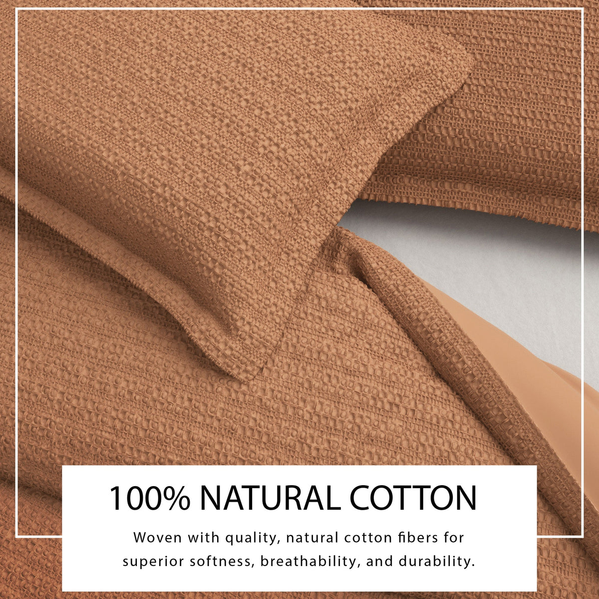 100% Cotton Honeycomb Waffle Duvet Set - Mattea, photo 20 of 42