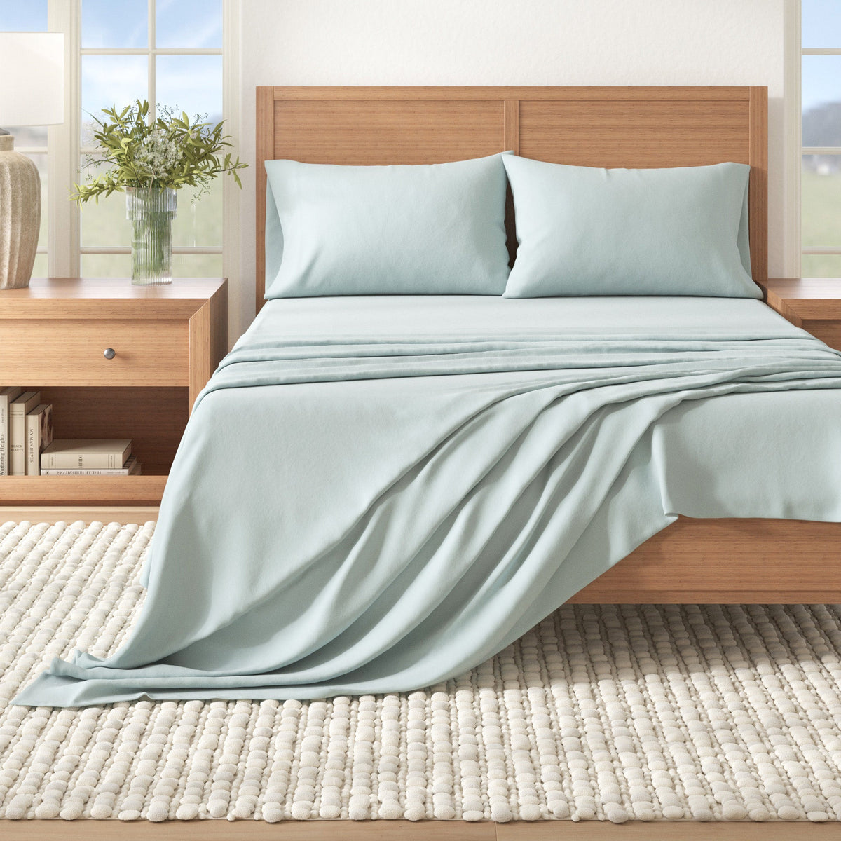Cotton Solid Flannel Sheet - Nordic, photo 20 of 60