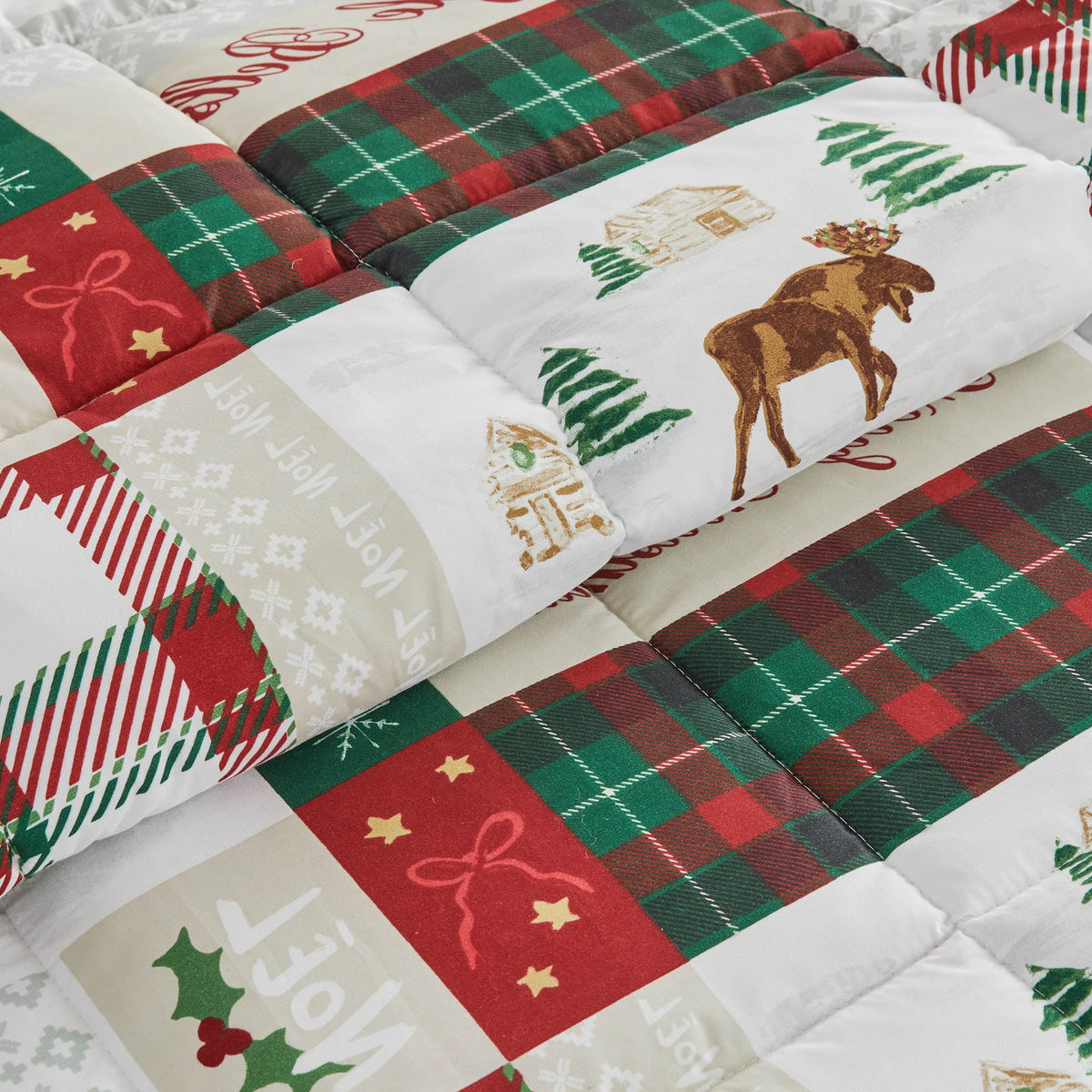Reversible Christmas Comforter and Sham Set - Holiday Lodge, photo 51 of 120