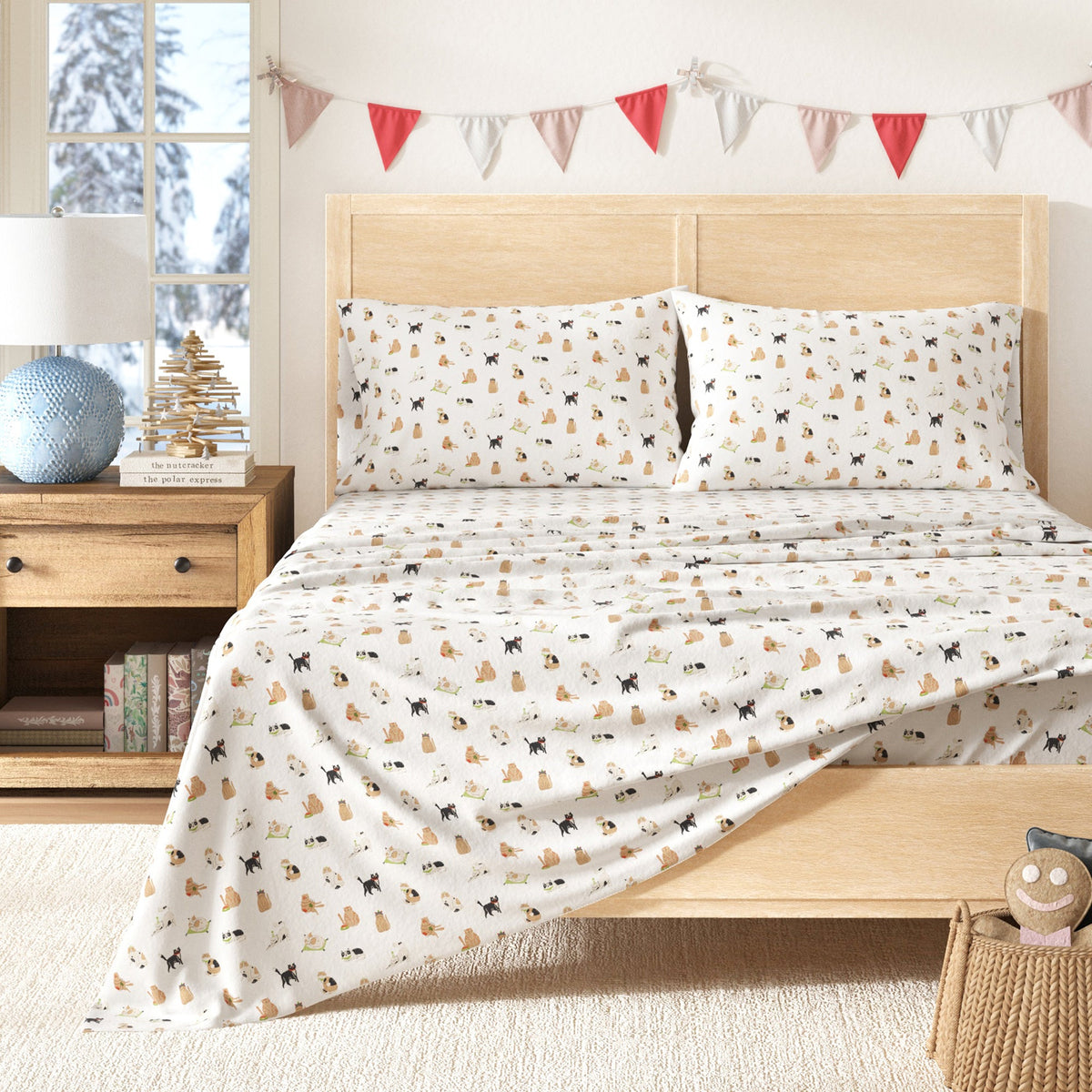 Turkish Cotton Christmas Flannel Sheet - Whittaker, photo 76 of 99