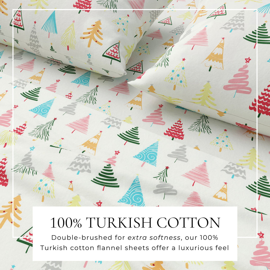 Turkish Cotton Christmas Flannel Sheet Set - Whittaker, photo 65 of 69
