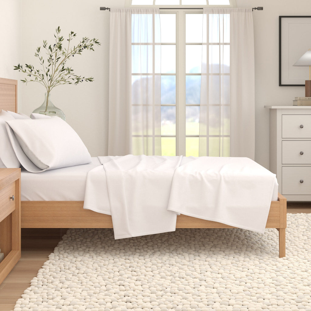 Cotton Solid Flannel Sheet - Nordic, photo 6 of 60