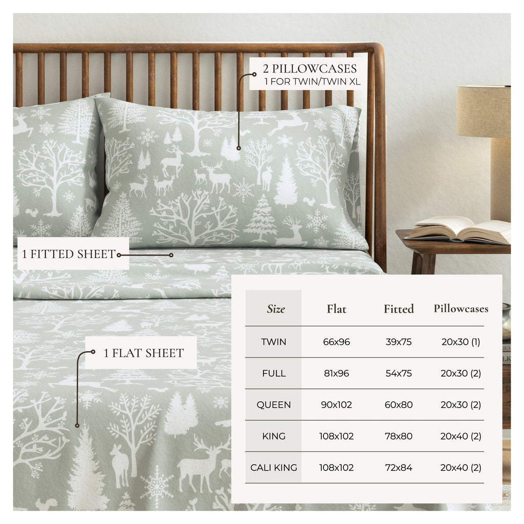 Turkish Cotton Flannel Sheet - Lakeview, photo 3 of 68