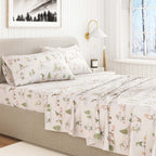 Turkish Cotton Flannel Sheet Set - Elevated Holiday, photo 5 of 48